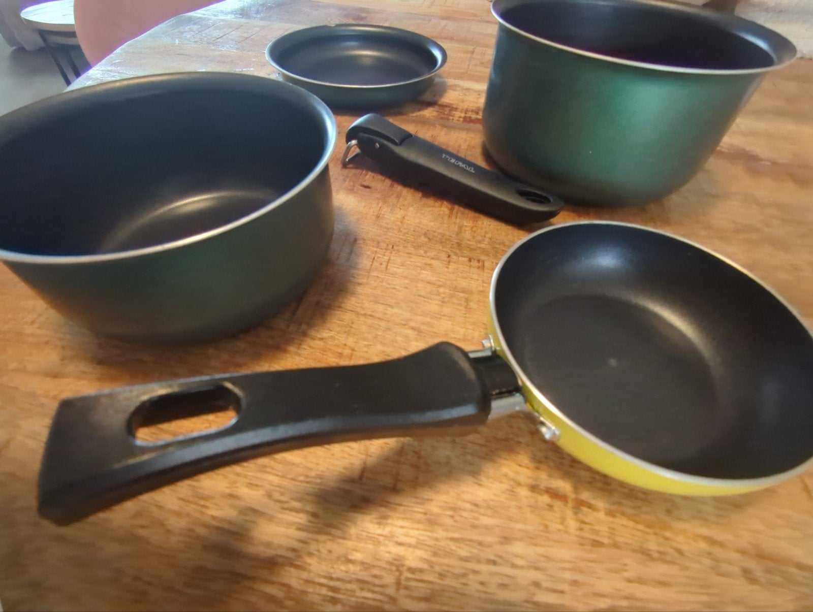 Tefal Ingenio Pannenset - 4-delig met afneembaar handvat, Huis en Inrichting, Afneembaar handvat, Aluminium, Pannenset, Ophalen of Verzenden