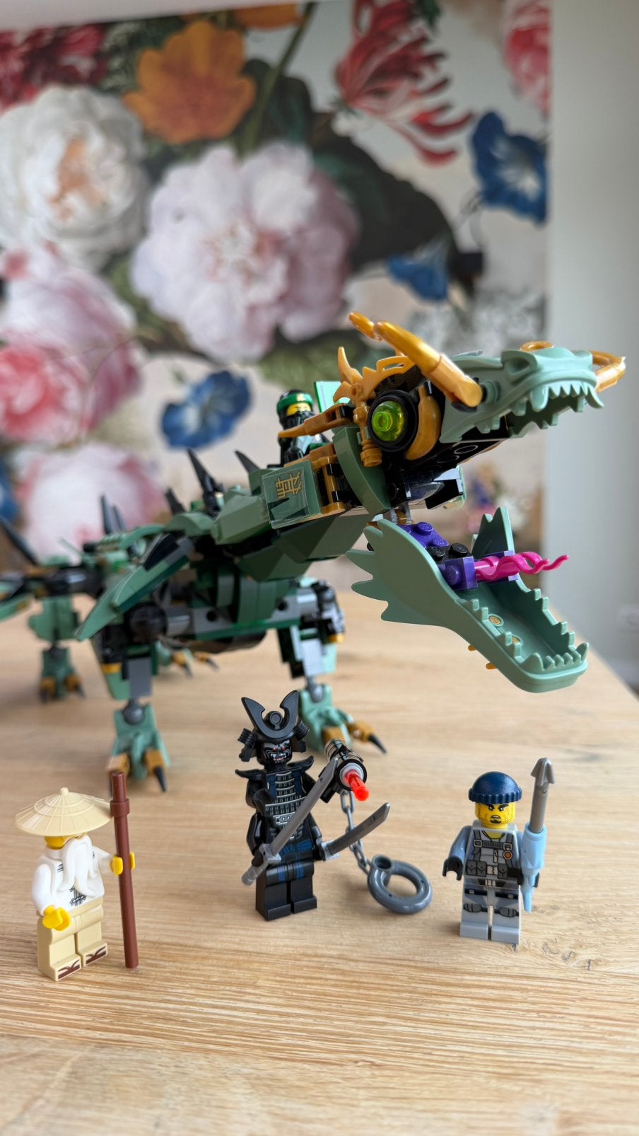 Groene ninja mecha draak Ninjago Lego set 70612, Gebruikt, Lego, Ophalen of Verzenden, Compleet