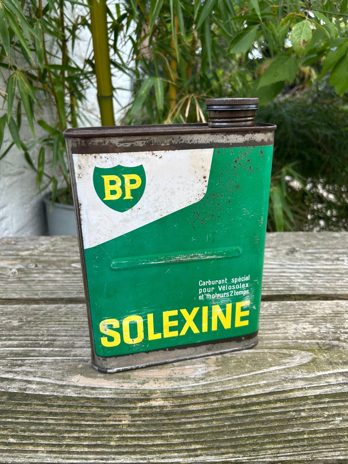 BP Solexine Olieblik, Verzamelen, Ophalen of Verzenden, Gebruikt, Verpakking
