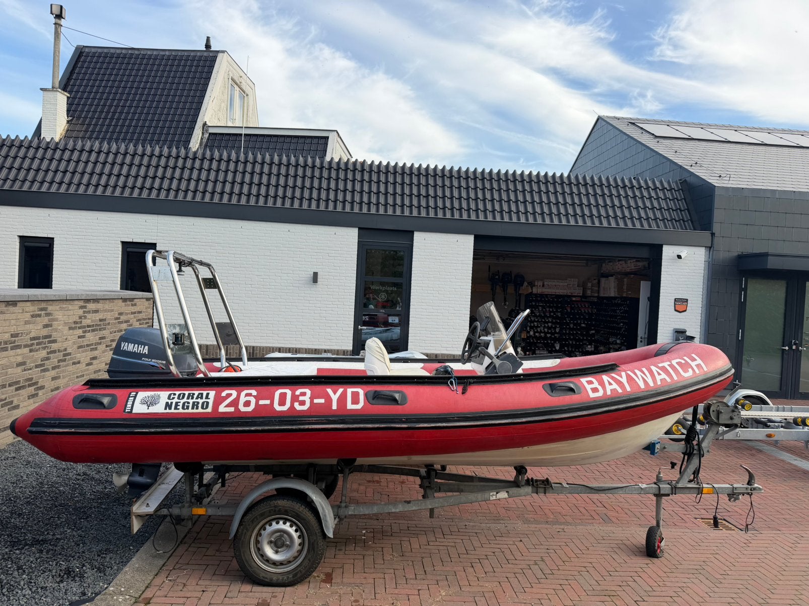 Valliant 490 RIB + Yamaha F25AEL elektrische start + trailer, Ophalen, Zo goed als nieuw, PVC, Yamaha