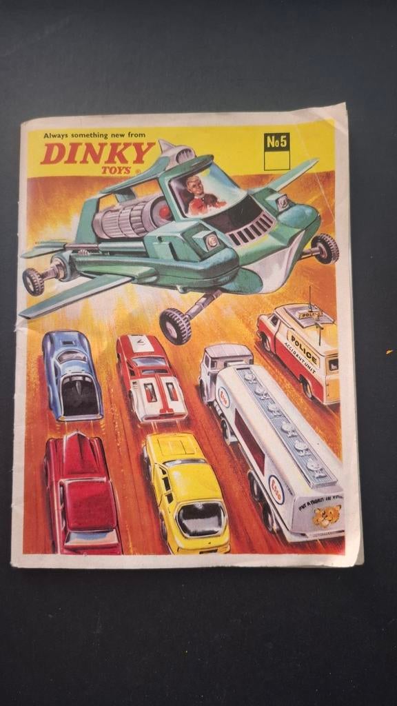 Dinky toys nr 5 boekje / folder uit jaren 50 / 60, Antiek en Kunst, Antiek | Speelgoed, Ophalen of Verzenden