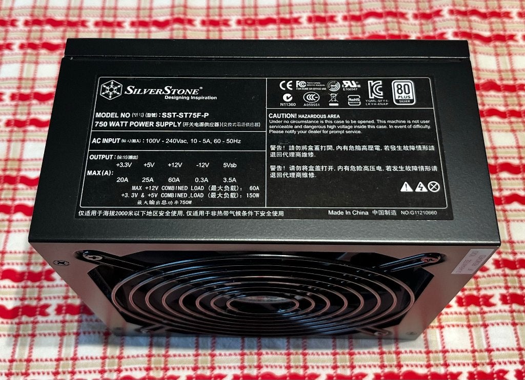 SilverStone ST75F-P PSU, Ophalen of Verzenden, Gebruikt