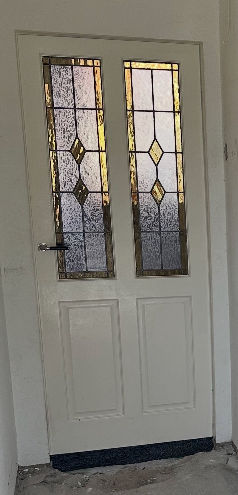 Glas in lood deur, Ophalen, Binnendeur, Minder dan 200 cm, Glas