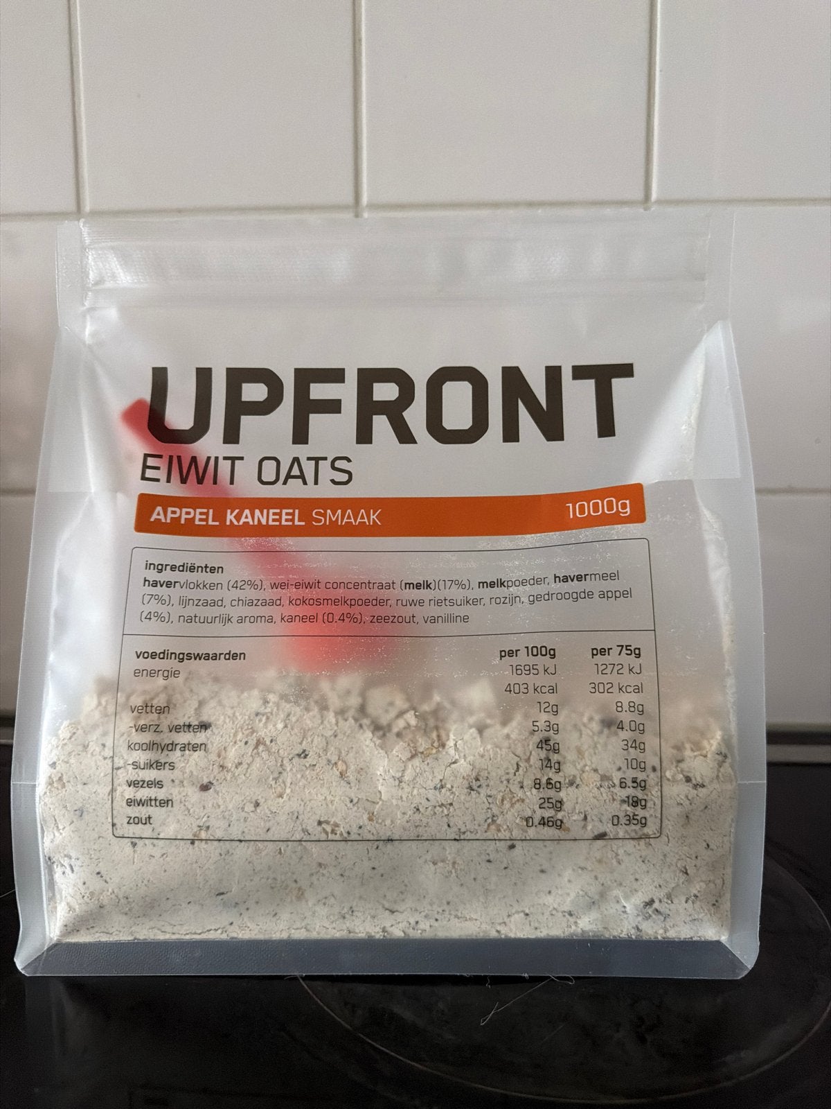 Eiwit oats upfront 1kg, Ophalen, Zo goed als nieuw, Poeder of Drank