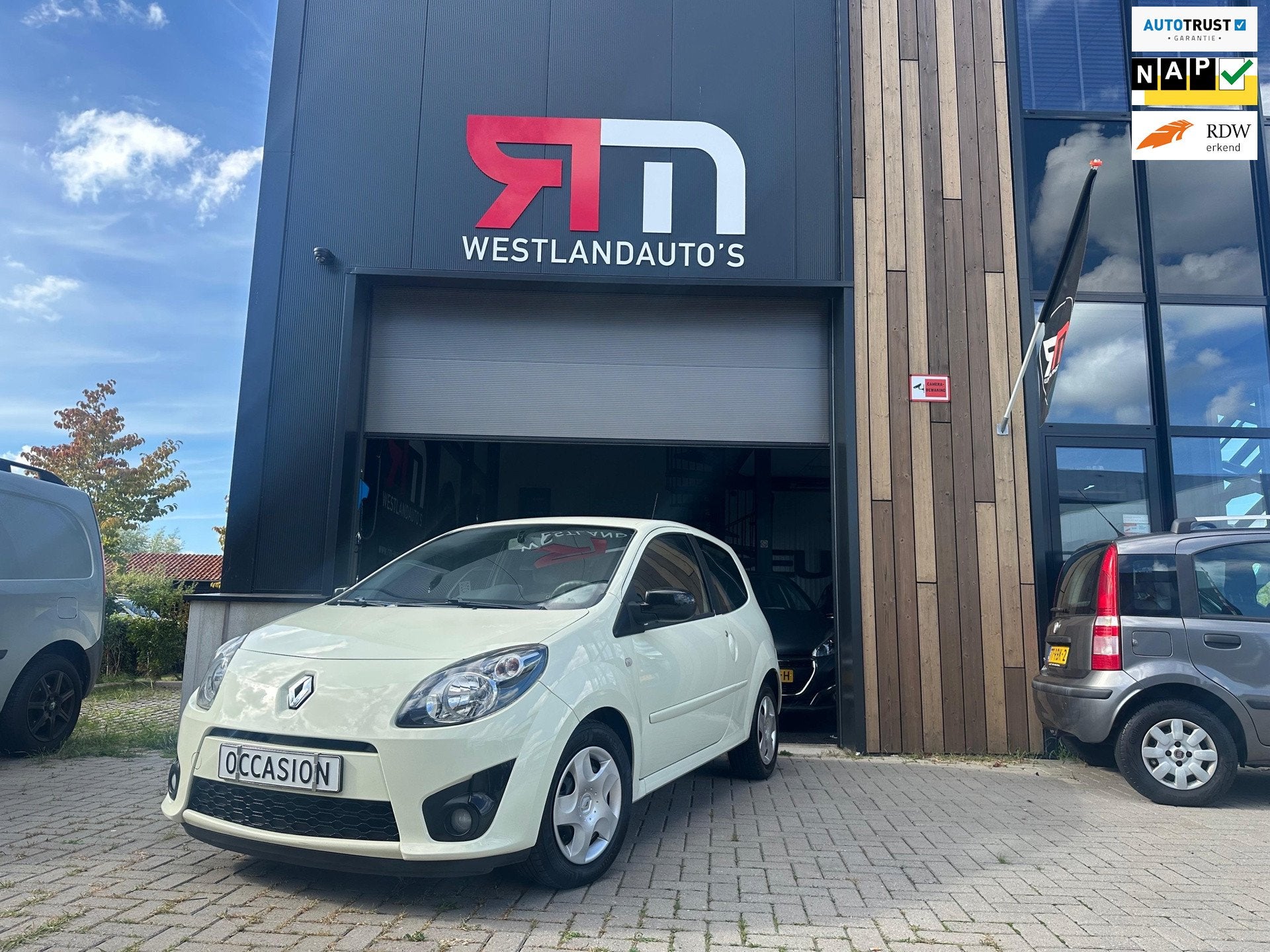 Renault Twingo 1.2-16V Dynamique/airco/ZUINIG/isofix/2 sleut, Auto's, 4 cilinders, 4 stoelen, Wit, Origineel Nederlands