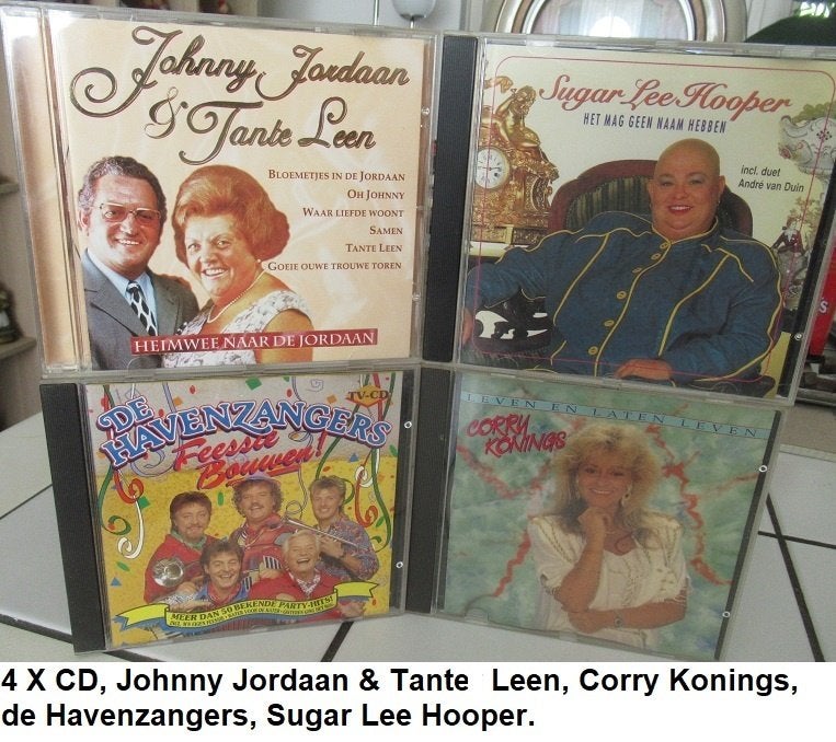 4x CD, Johnny Jordaan, Havenzangers, Corry Konings ++, Ophalen of Verzenden, Zo goed als nieuw, Levenslied of Smartlap