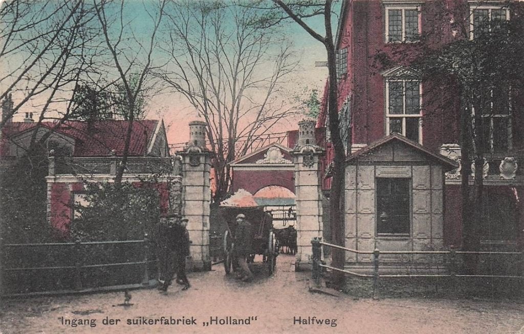702-487-033 Ingang Der Suikerfabriek Holland Halfweg, Verzenden, Voor 1920, Noord-Holland