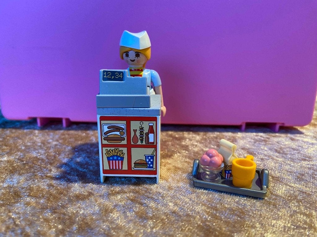 Playmobil Kasse met Cassiere 13501, Gebruikt, Complete set, Ophalen of Verzenden, Figuren