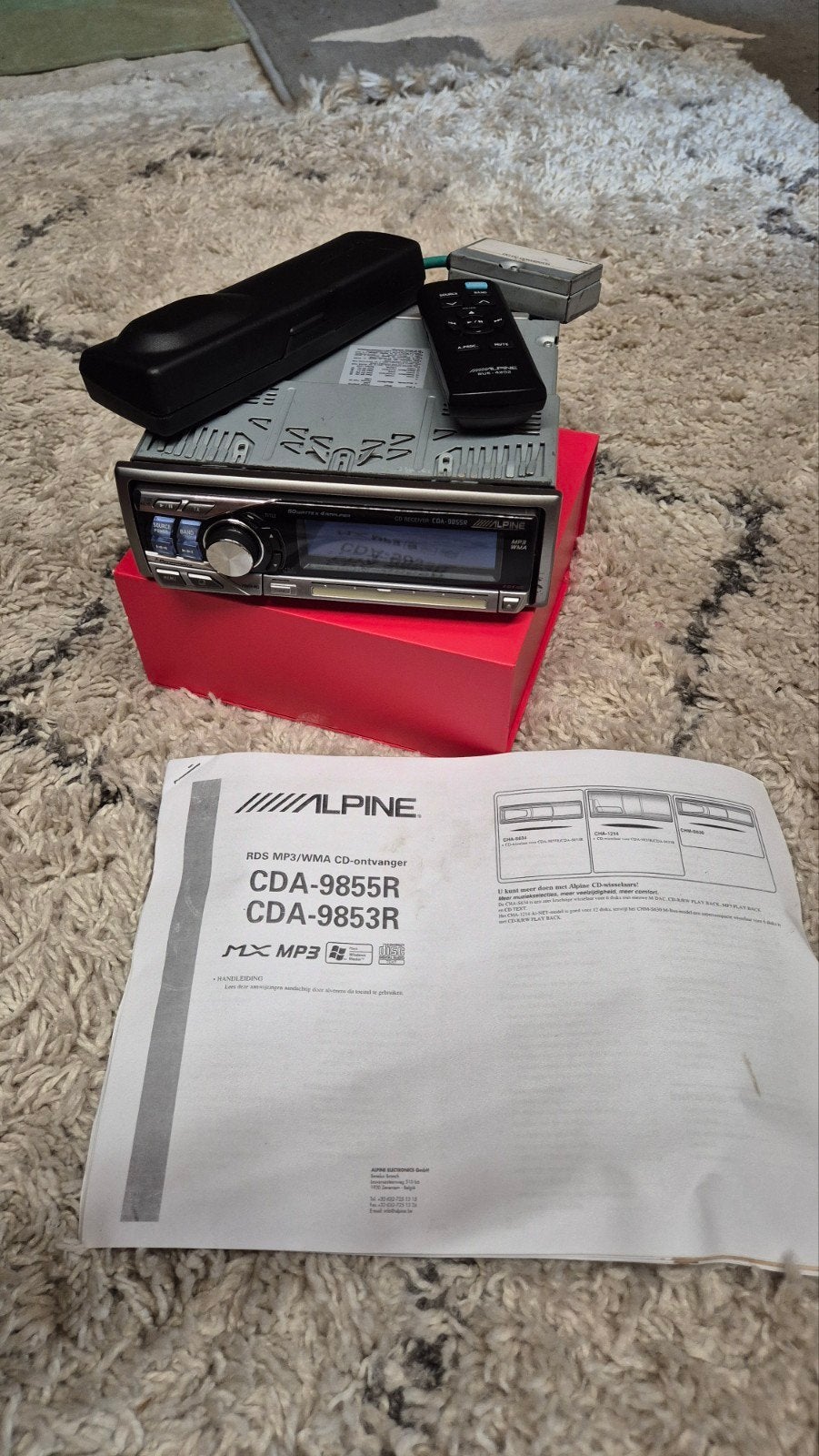 Alpine CDA-9855R Autoradio met afstandsbediening, Ophalen, Gebruikt