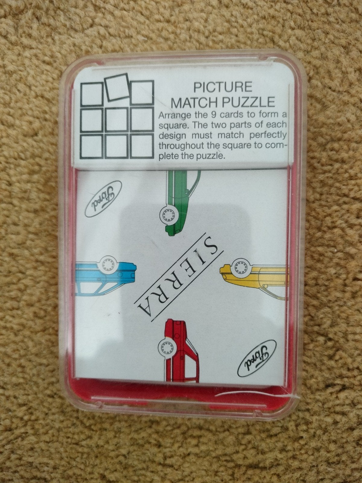 Puzzel, Picture match puzzle, Ford Sierra uitgifte, Ophalen of Verzenden, Minder dan 500 stukjes, Gebruikt