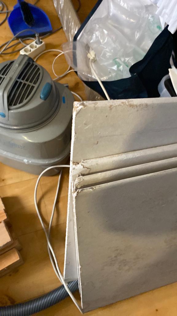 Gipsplaten gratis, Ophalen of Verzenden, Zo goed als nieuw, 100 mm of meer