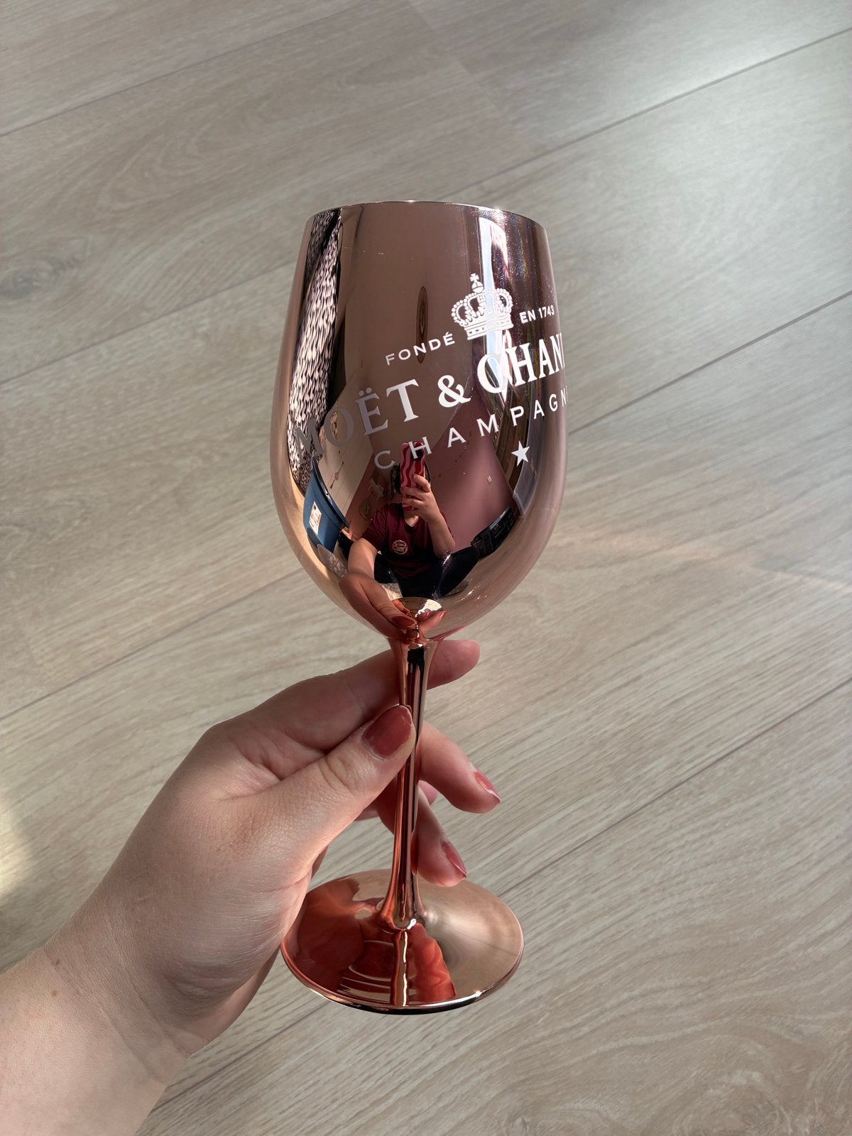 Moët & Chandon Rosé Gouden Wijnglas, Ophalen, Glas of Glazen, Overige merken, Nieuw