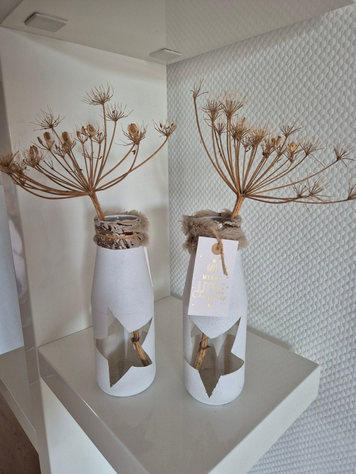 Glazen flessen decoratie (kerst), Ophalen, Glas