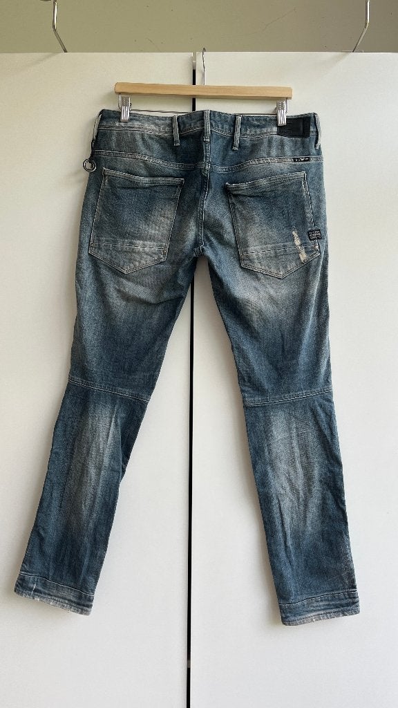 G-Star Raw biker style jeans W33 L32, G-Star Raw, W33 - W34 (confectie 48/50), Gedragen, Verzenden