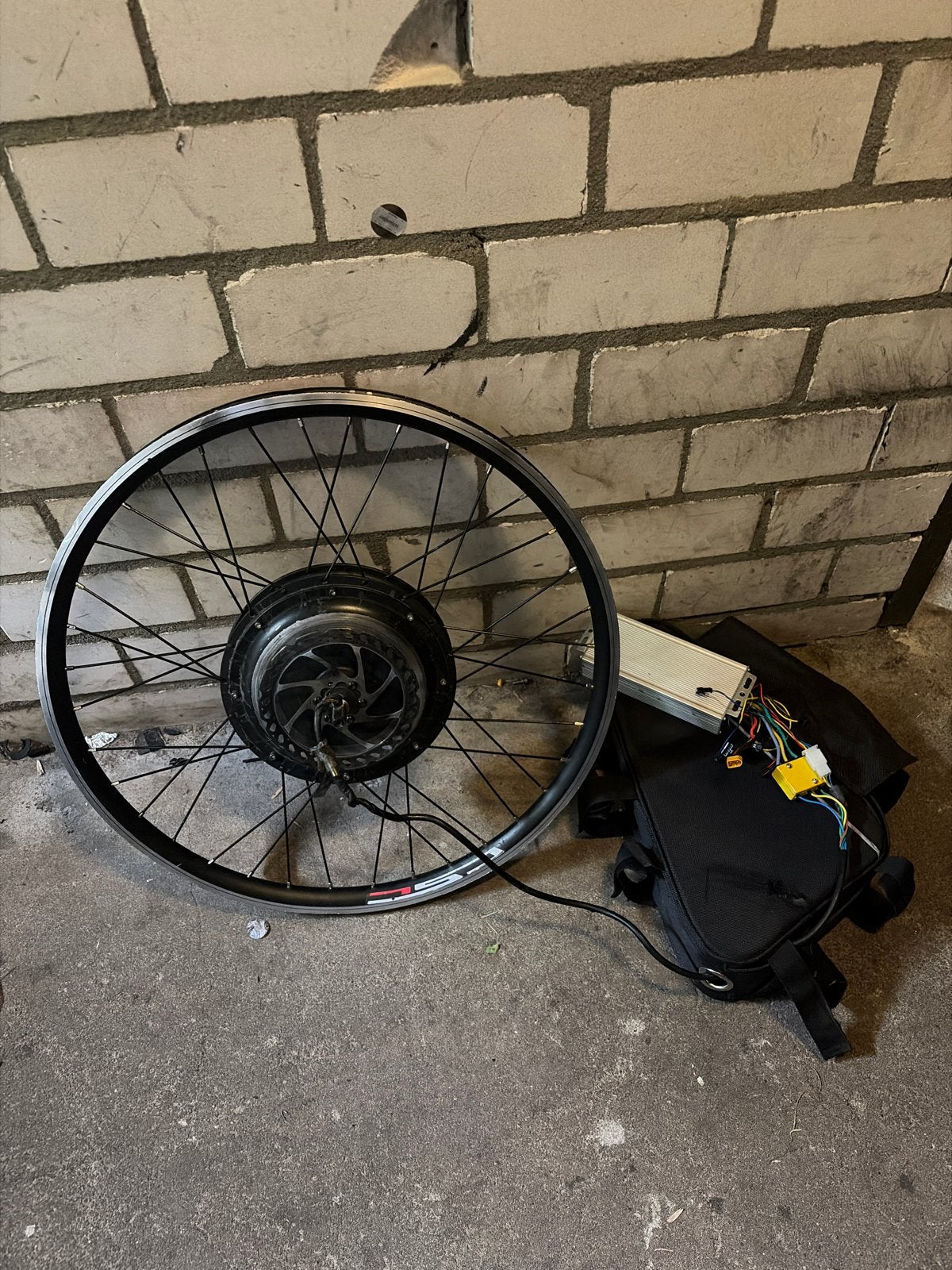 1500W Motor met Controller en Tas voor E-bike, Gebruikt, Overige materialen, Motor, Ophalen