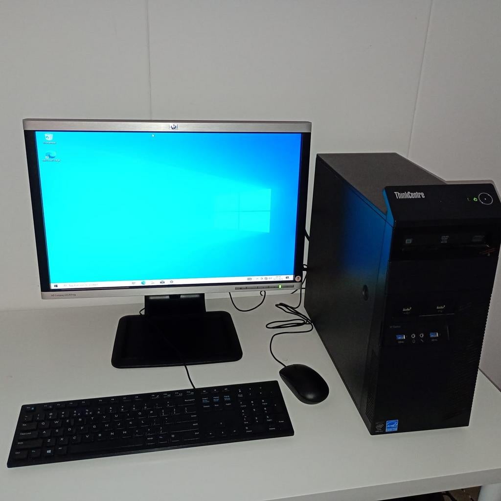 Pc setup, Computers en Software, Desktop Pc's, 3 tot 4 Ghz, SSD, 8 GB, Met videokaart, Met monitor, Ophalen