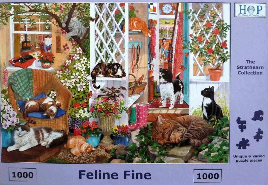 Feline fine., Ophalen, 500 t/m 1500 stukjes, Gebruikt, Legpuzzel
