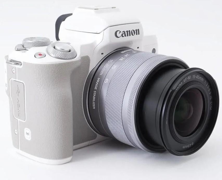 Canon EOS M50 wit + EF-M15-45 IS STM kit (nieuw in doos), Ophalen of Verzenden, Nieuw, Canon, 8 keer of meer