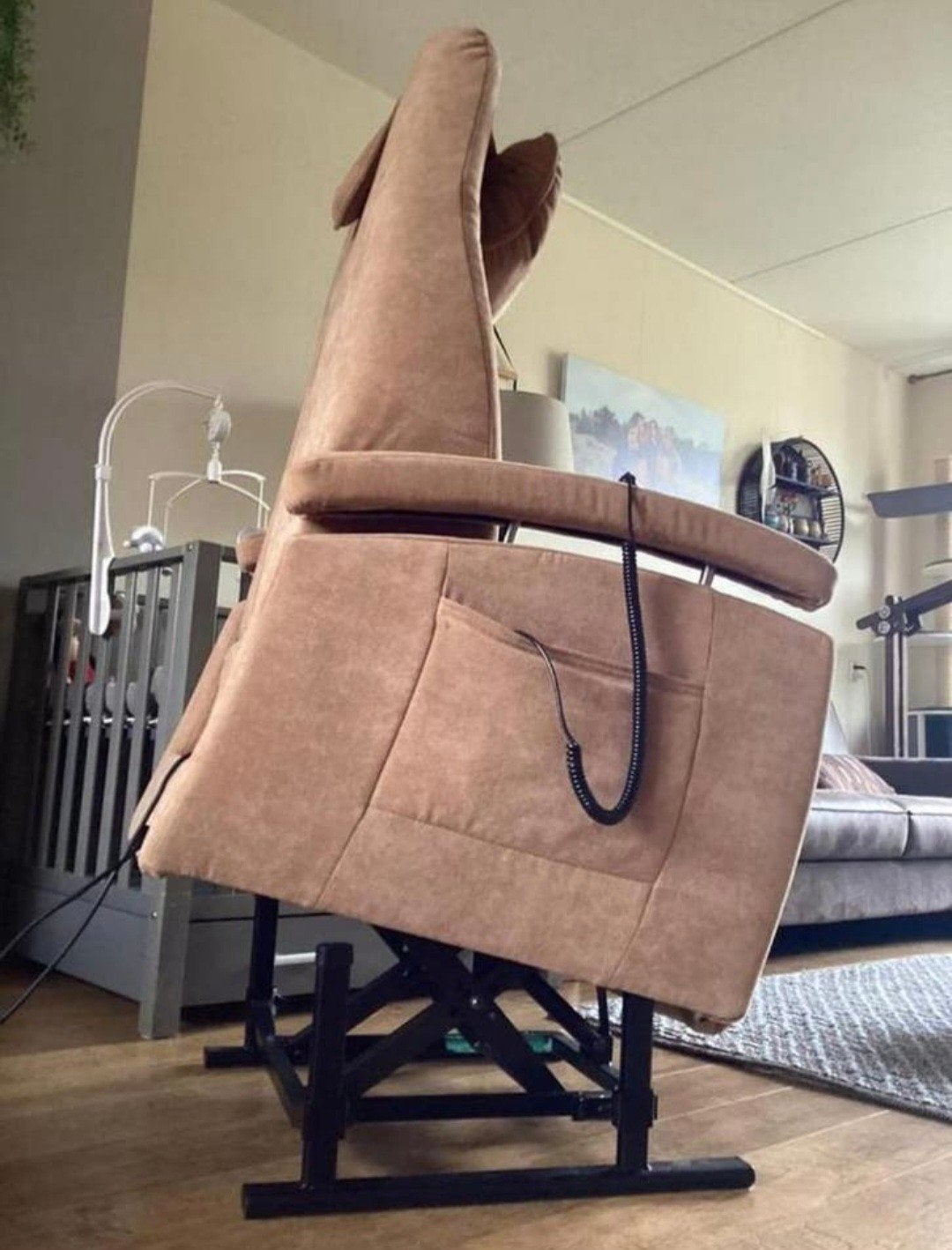 Fitform sta op/ relax stoel op accu pas een half jaar oud, Ophalen, Zo goed als nieuw, Stof