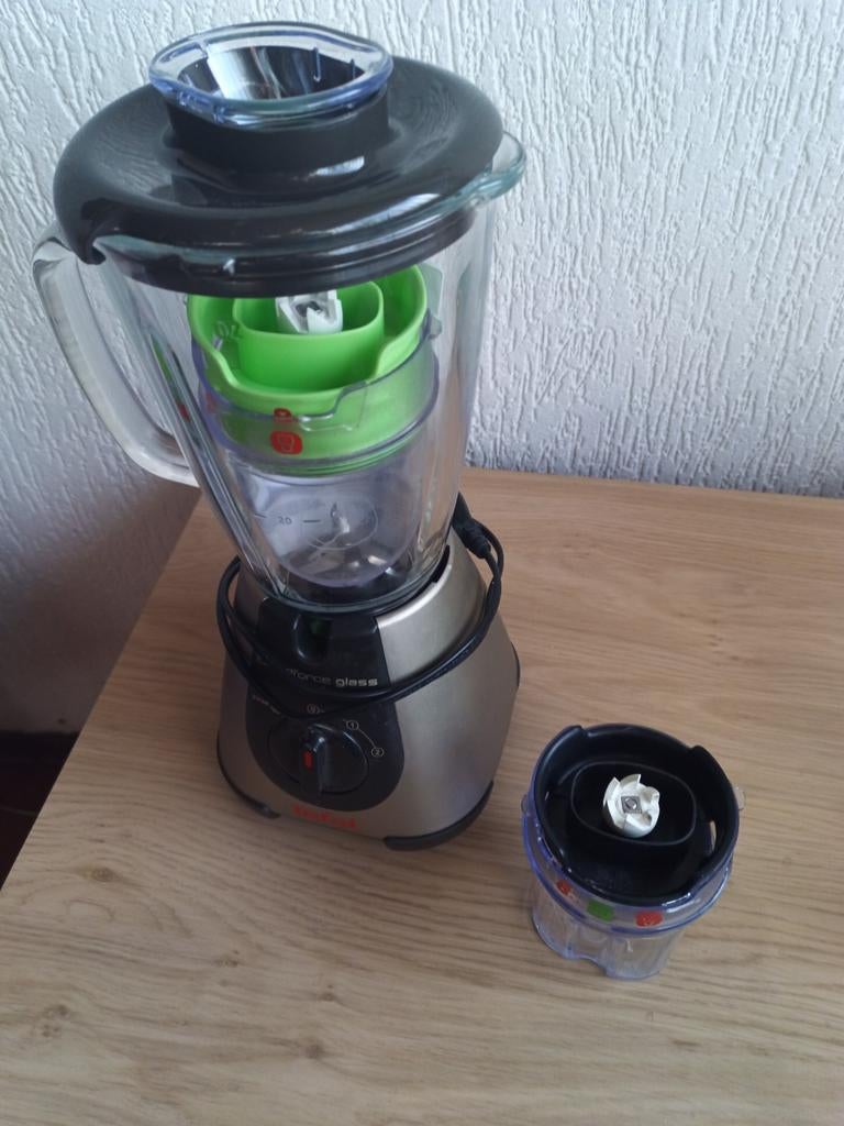 Blender met glazen kan en extra hakmolen, Ophalen, Gebruikt, Blender