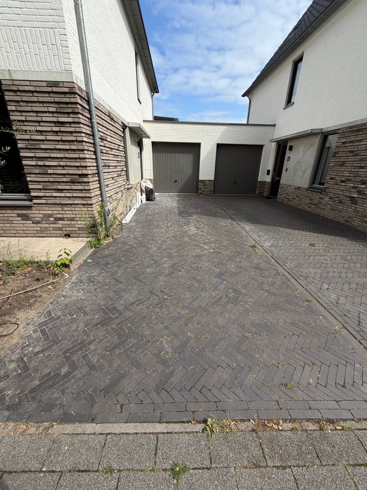 25 m² gebakken klinkers / waalformaat – donker/antraciet, Ophalen, Gebruikt, Klinkers, 10 m² of meer