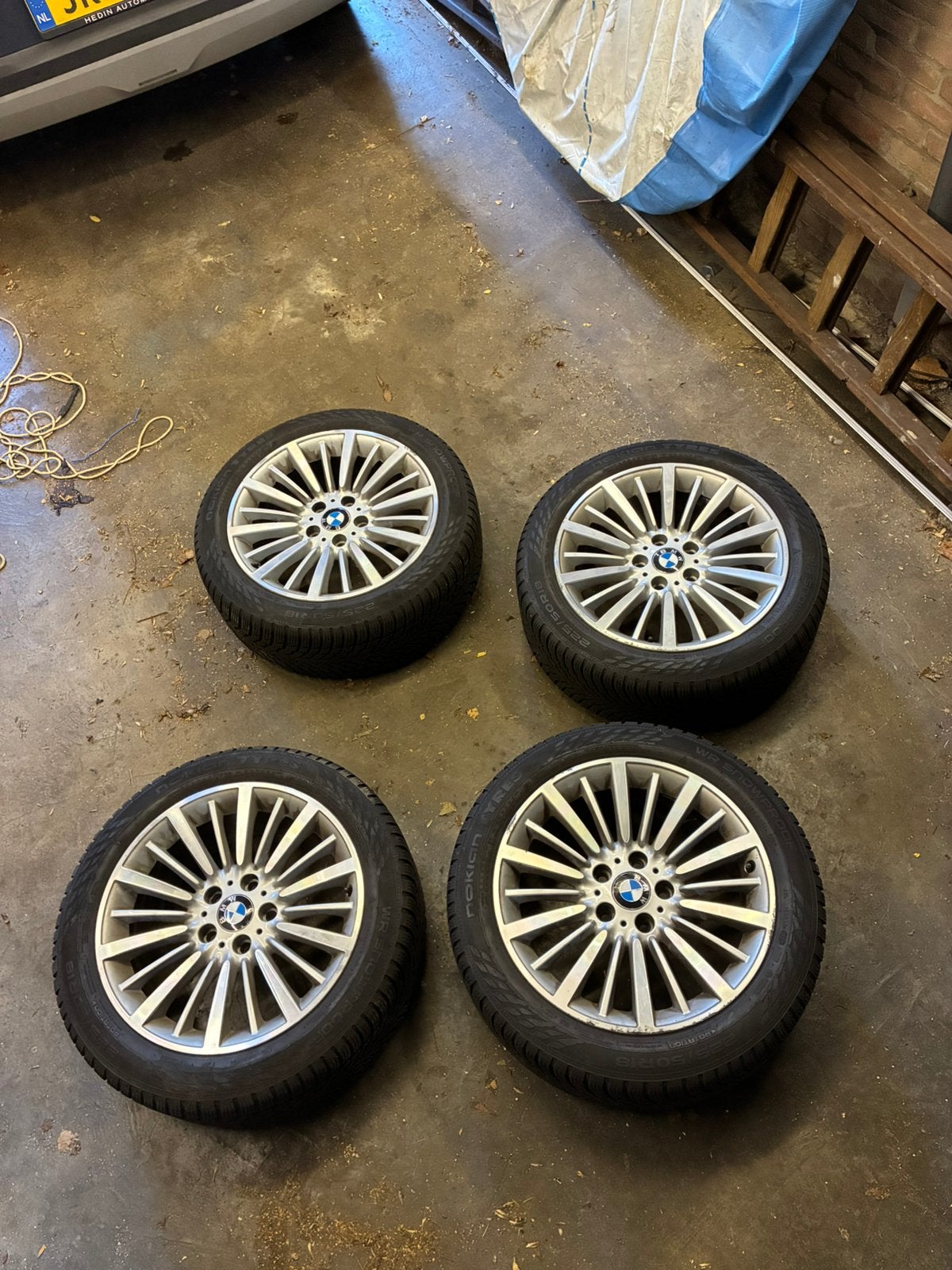 18 INCH VELGEN & WINTERBANDEN BMW F30 F31 F32 F33 F34 F36, Auto-onderdelen, Ophalen, 18 inch, Gebruikt, Velg(en)