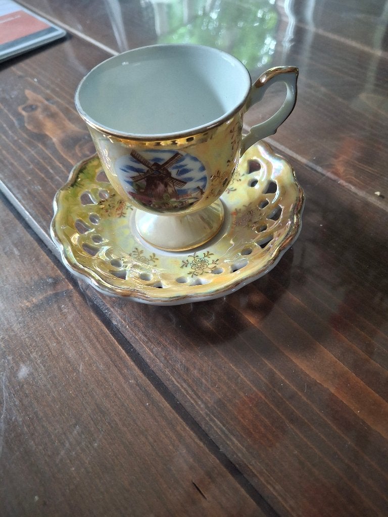 Versailles servies kopje met molen, Ophalen of Verzenden