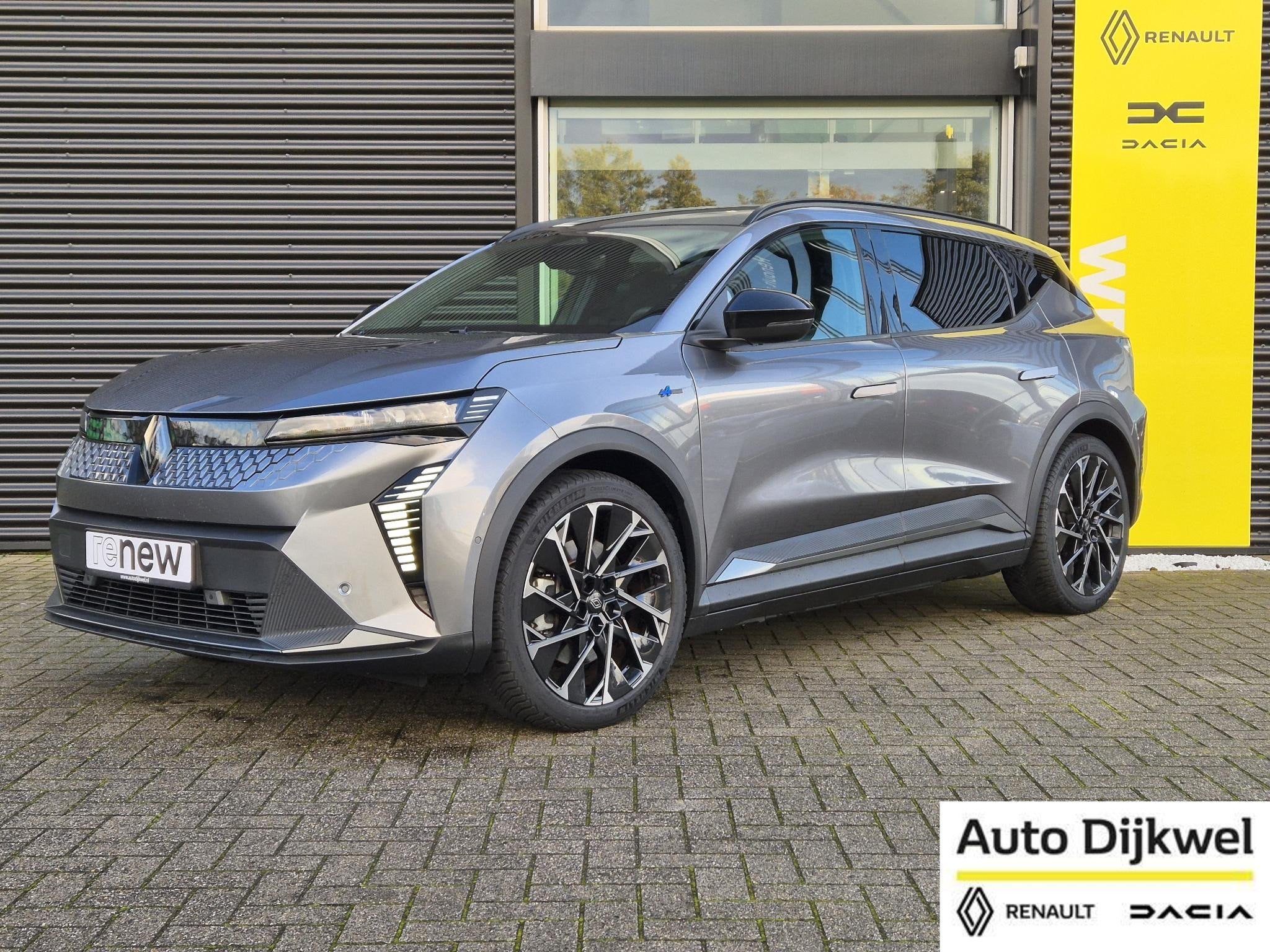 Renault Scenic E-Tech EV87 long range esprit Alpine SolarBay, Dealer onderhouden, Gebruikt, Lane Keeping Assist, Leder en Stof