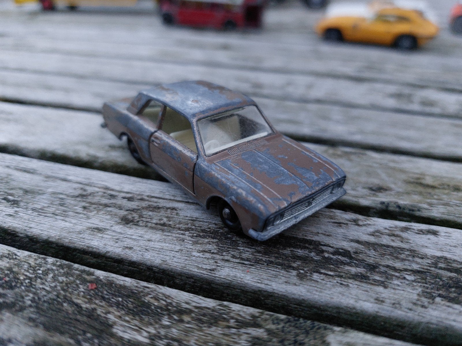 Matchbox Lesney No. 25 Ford Cortina met sturende voorwielen, Ophalen of Verzenden, Gebruikt