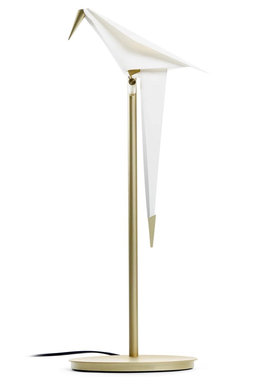 Moooi Design originele Perch LED tafellamp, goud/wit, Ophalen, Overige typen, LED verlichting, Overige merken