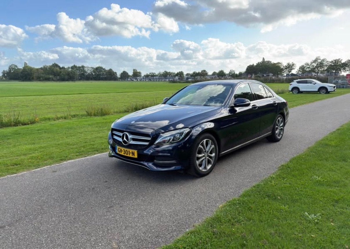 Mercedes-Benz C-Klasse C180 CDI 1.6 85KW 2015 Blauw, Auto's, 1385 kg, 4 cilinders, Blauw, Origineel Nederlands