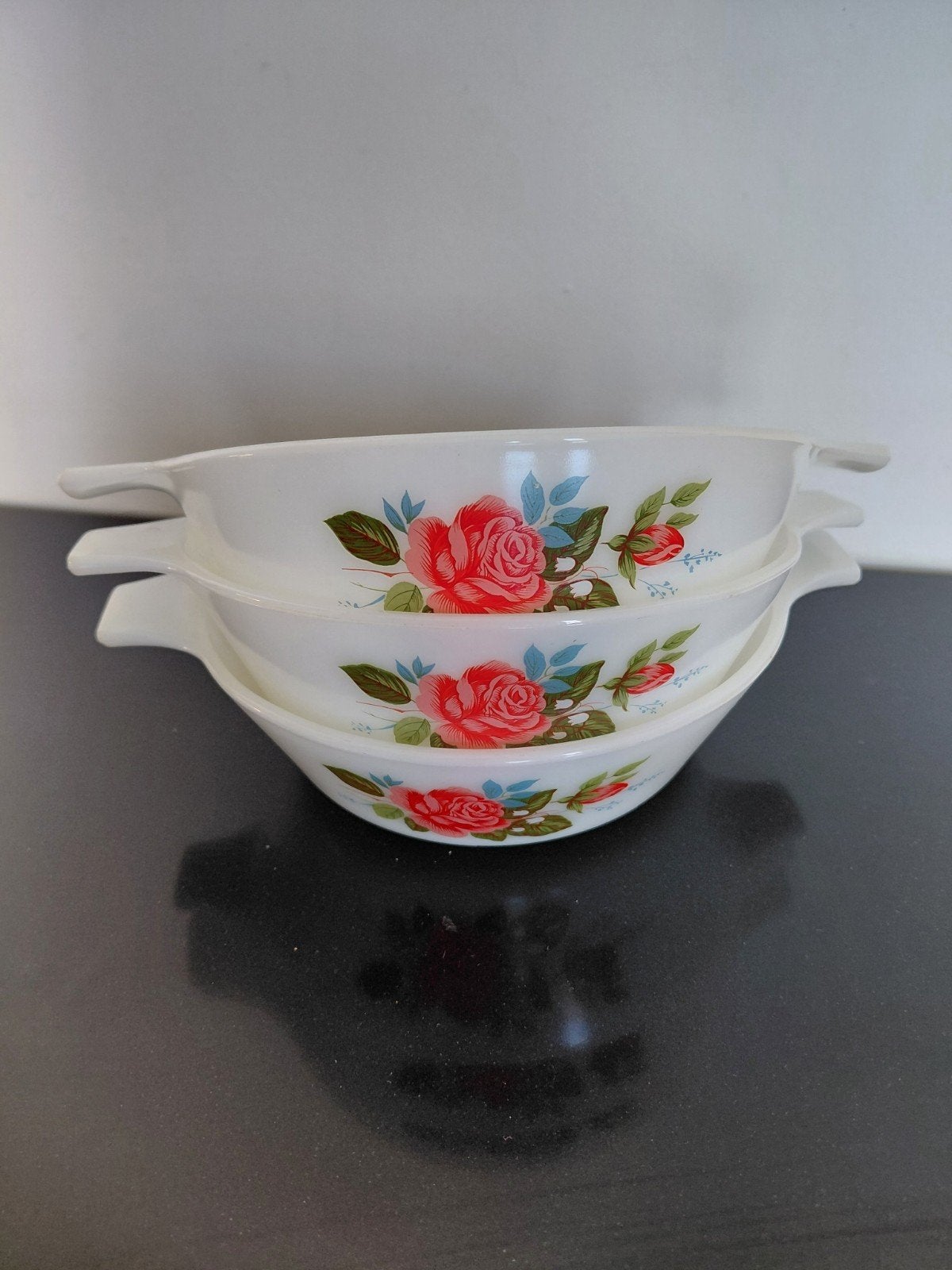Jaj England 3 schaaltjes rozen, Ophalen of Verzenden, Overige stijlen, Glas, Schaal of Schalen