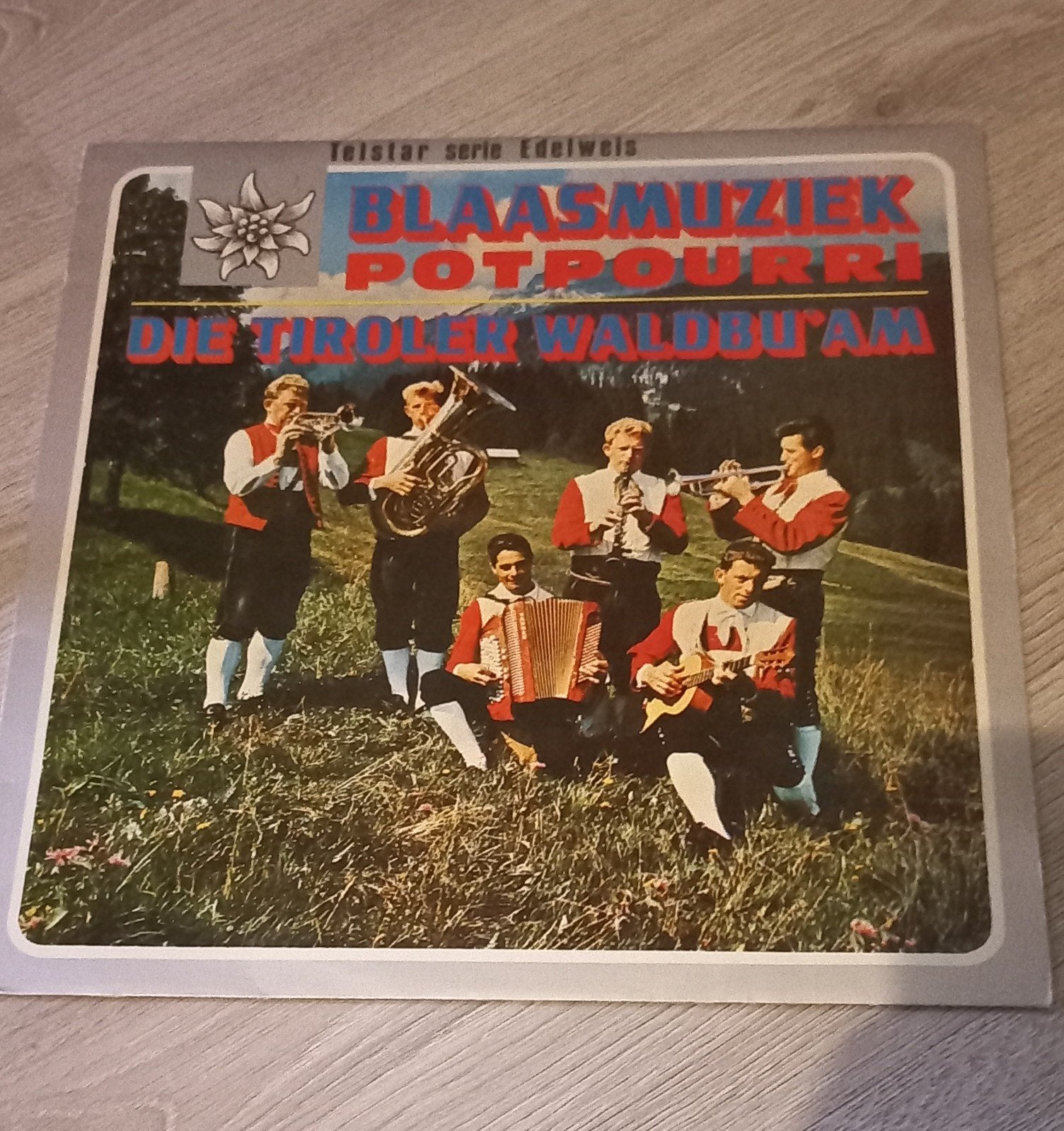 die tiroler waldbu'am - blaasmuziek potpourri vinyl lp album, Ophalen of Verzenden, Gebruikt, 12 inch, LP