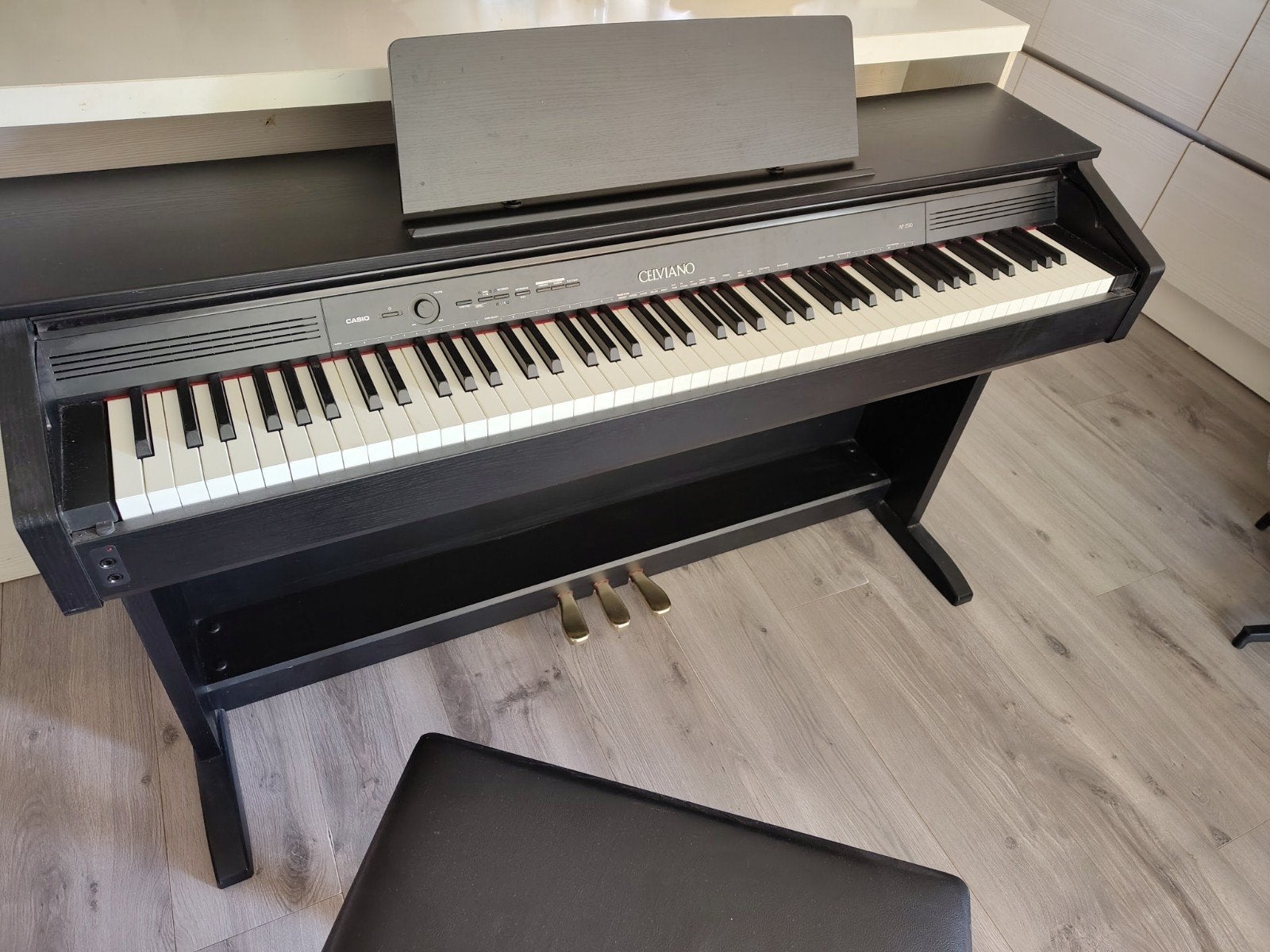 Celviano Casio electrische piano AP-250, Ophalen, Gebruikt, Zwart, Piano