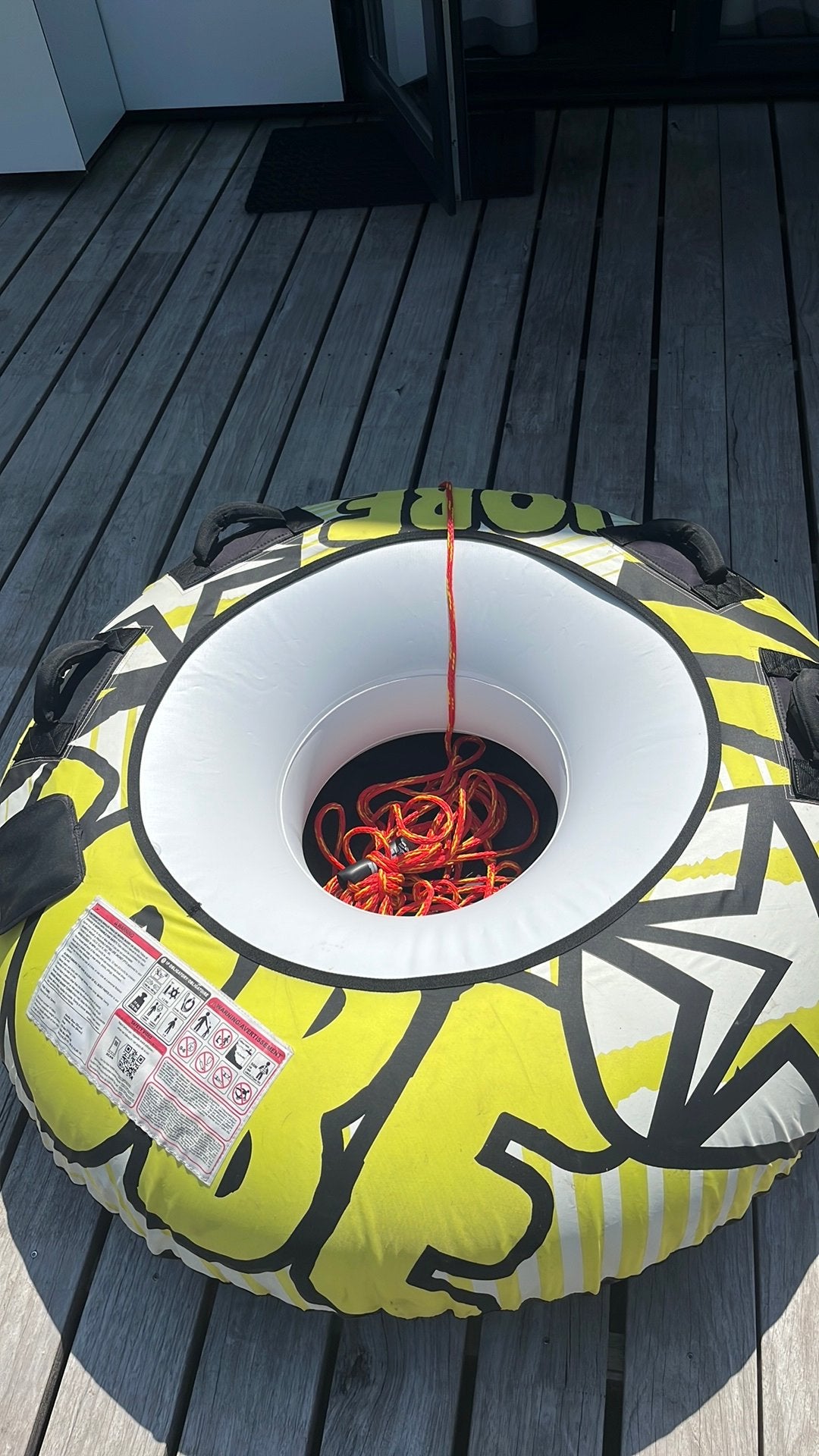Rubberen bant voor achter de boot, Watersport en Boten, Ophalen, Zo goed als nieuw, Overige typen, Zeilboot of Motorboot
