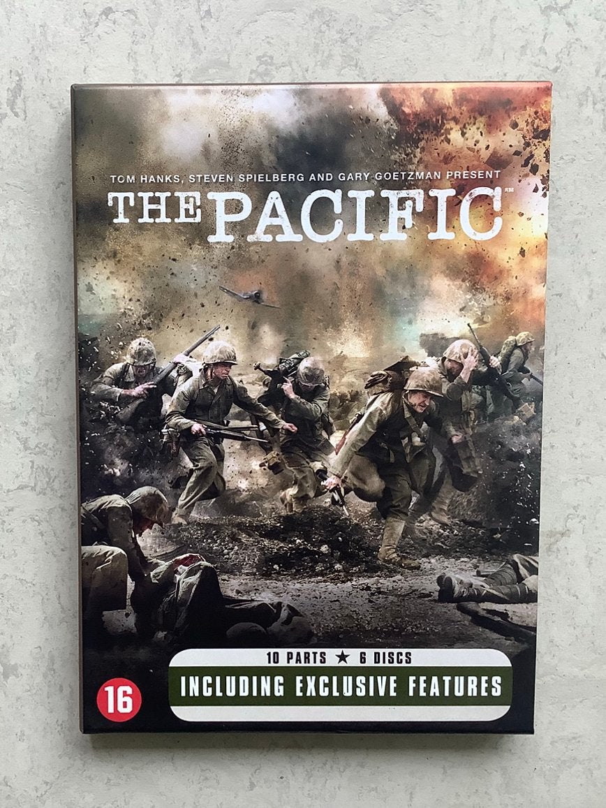 The Pacific – complete miniserie – 6 DVD’s, Vanaf 12 jaar, Ophalen of Verzenden, Zo goed als nieuw, Oorlog of Misdaad