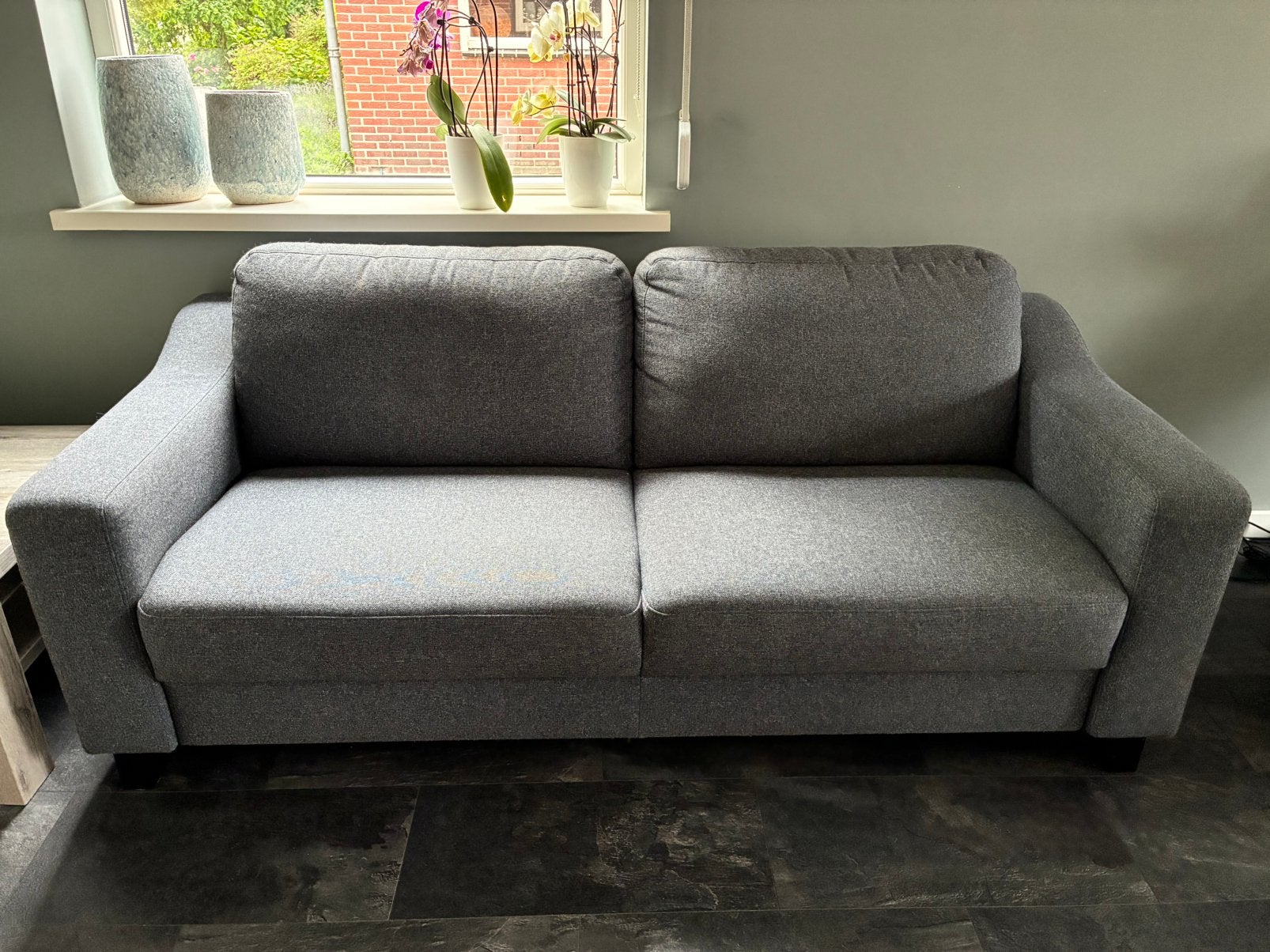 Bankstel 2,5 zits, Huis en Inrichting, Ophalen, Gebruikt, Minder dan 75 cm, 150 tot 200 cm