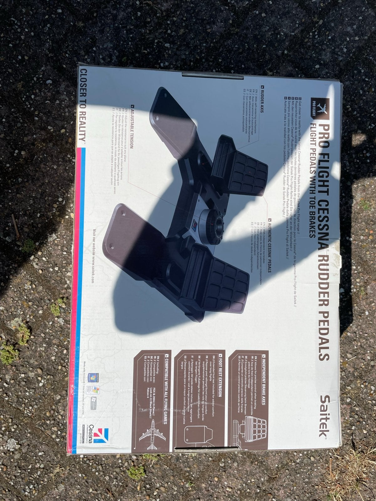 Saitek Pro Flight Cessna Rudder Pedals - Vliegsimulator, Ophalen, 1 speler, Eén computer, Zo goed als nieuw