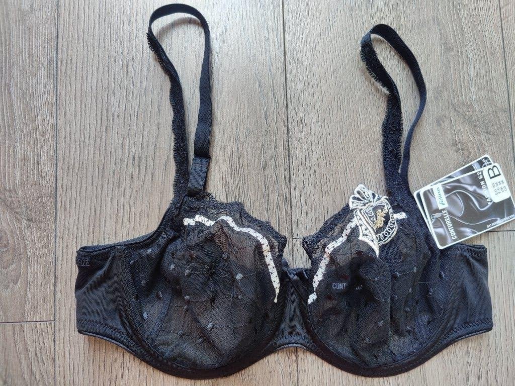 felina  conturelle  zwarte bh  maat 80 B  nieuww, Ophalen of Verzenden, Zwart, BH