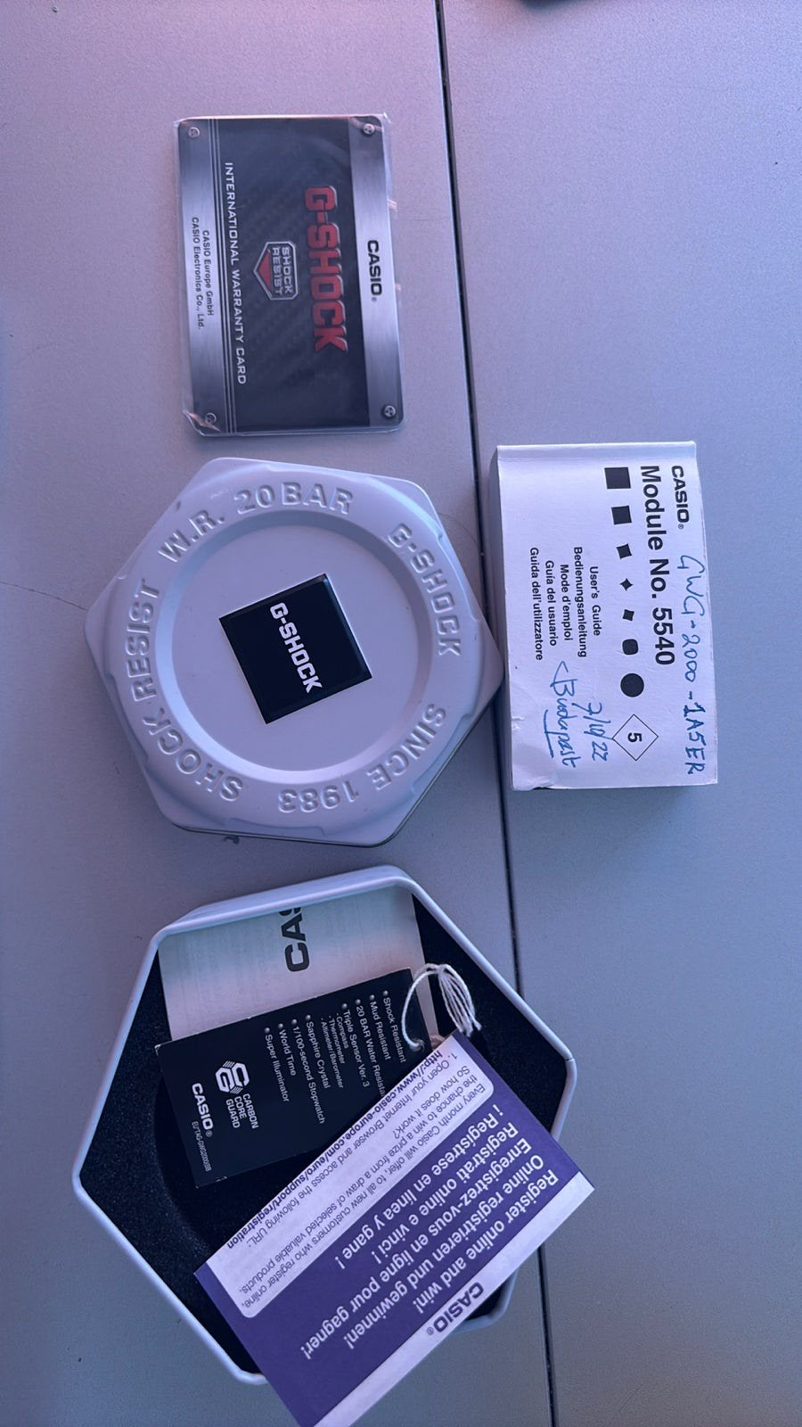 NU: Muziek Horloge & Casio G CARBON  Solar Let Goed Op!, Overige merken, Overige materialen, Polshorloge, Overige materialen
