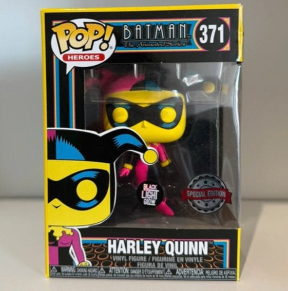 Funko Pop! Heroes Batman 371 Harley Quinn Black Light, Ophalen of Verzenden, Nieuw