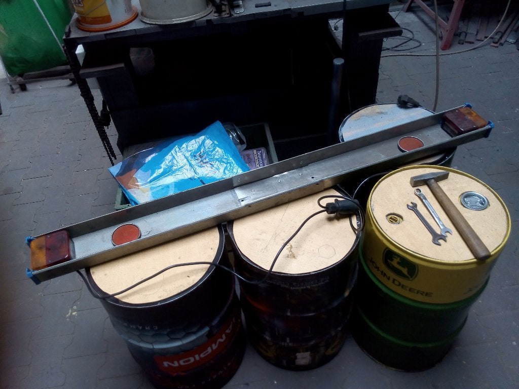 Brede verlichtingsbalk (142 cm), Ophalen, Gebruikt