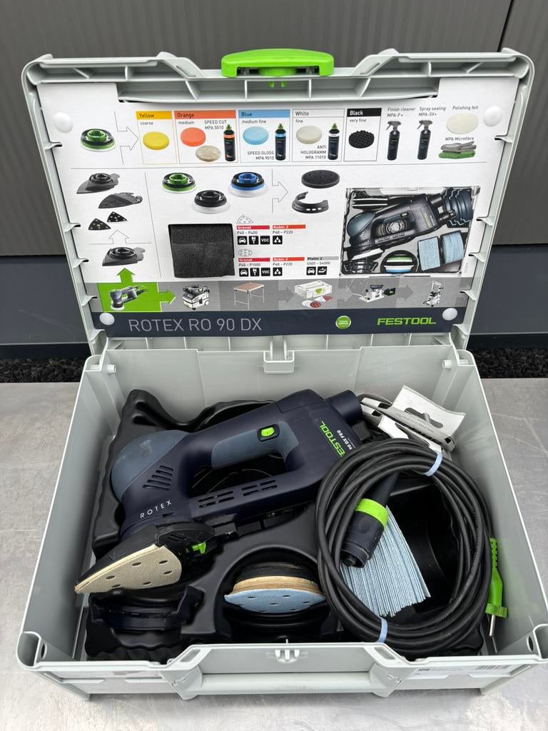 Nette Festool ro 90 dx feq-plus incl accessoires systainer, Festool Nederland B.V., Coenecoop 2 G 2741 PG Waddinxveen Nederland
