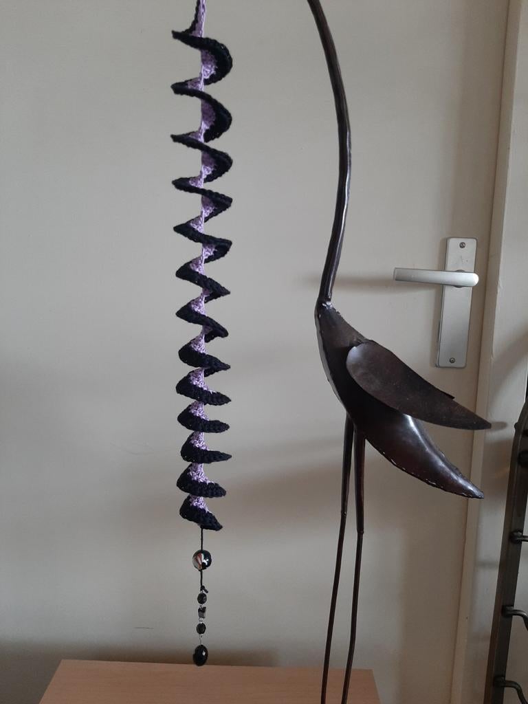 Handgemaakte Windspinner - Zwart & Lila, Ophalen of Verzenden, Nieuw