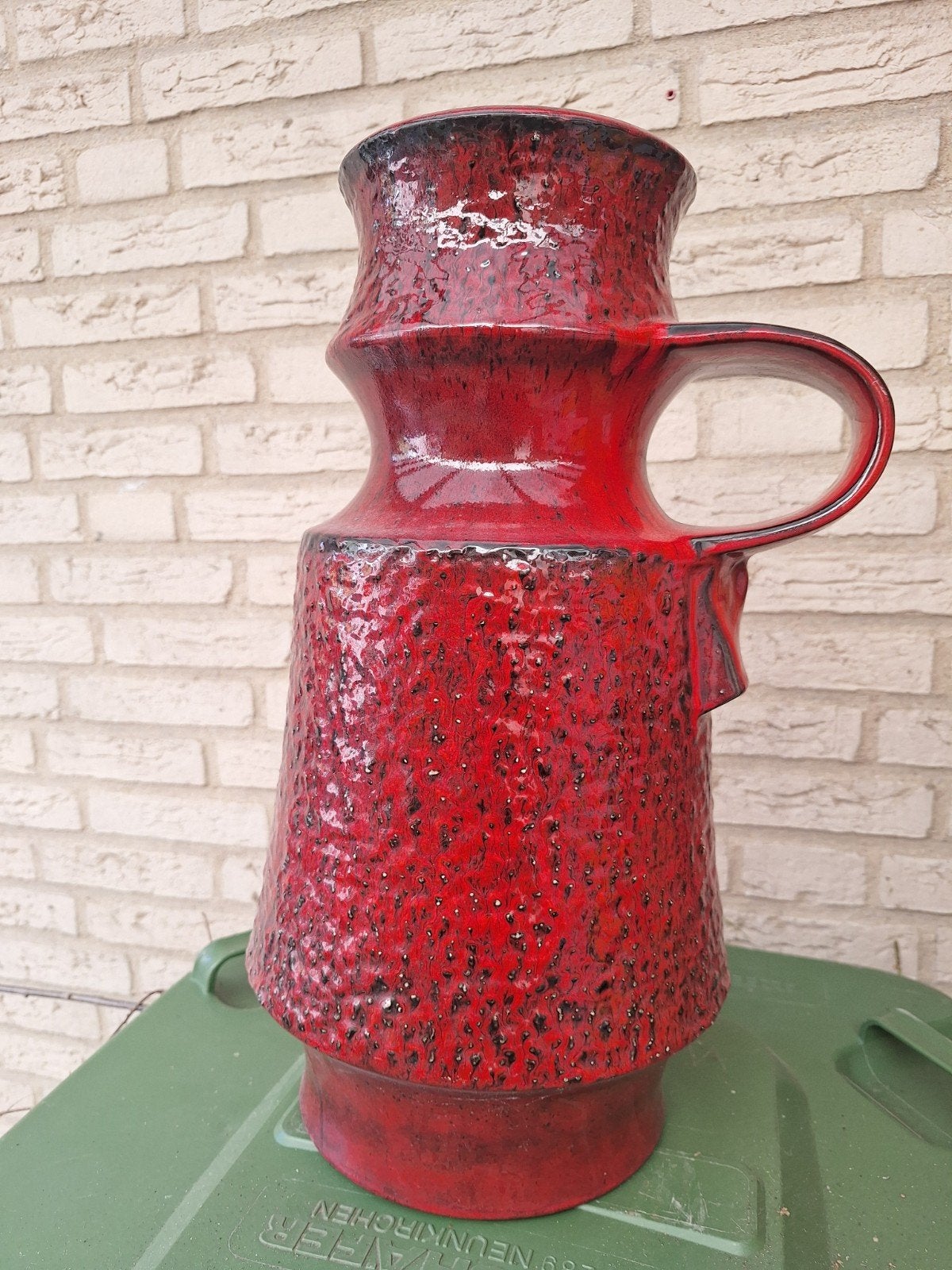 Jasba Keramiek Vaas Rood - Model 1719-45, Ophalen