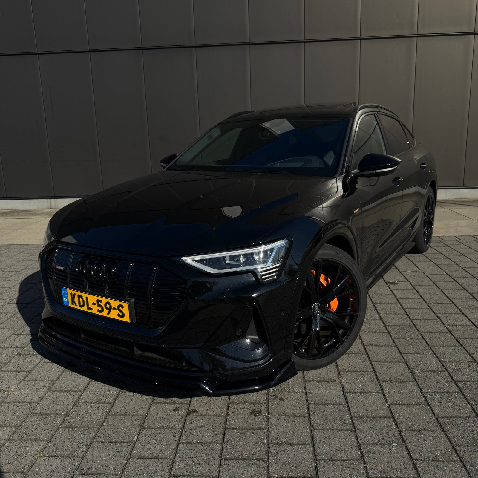 Audi e-tron 55 Quattro Sportback BTW S line RS stoelen HUD, Auto's, Automaat, 1800 kg, Zwart, Leder