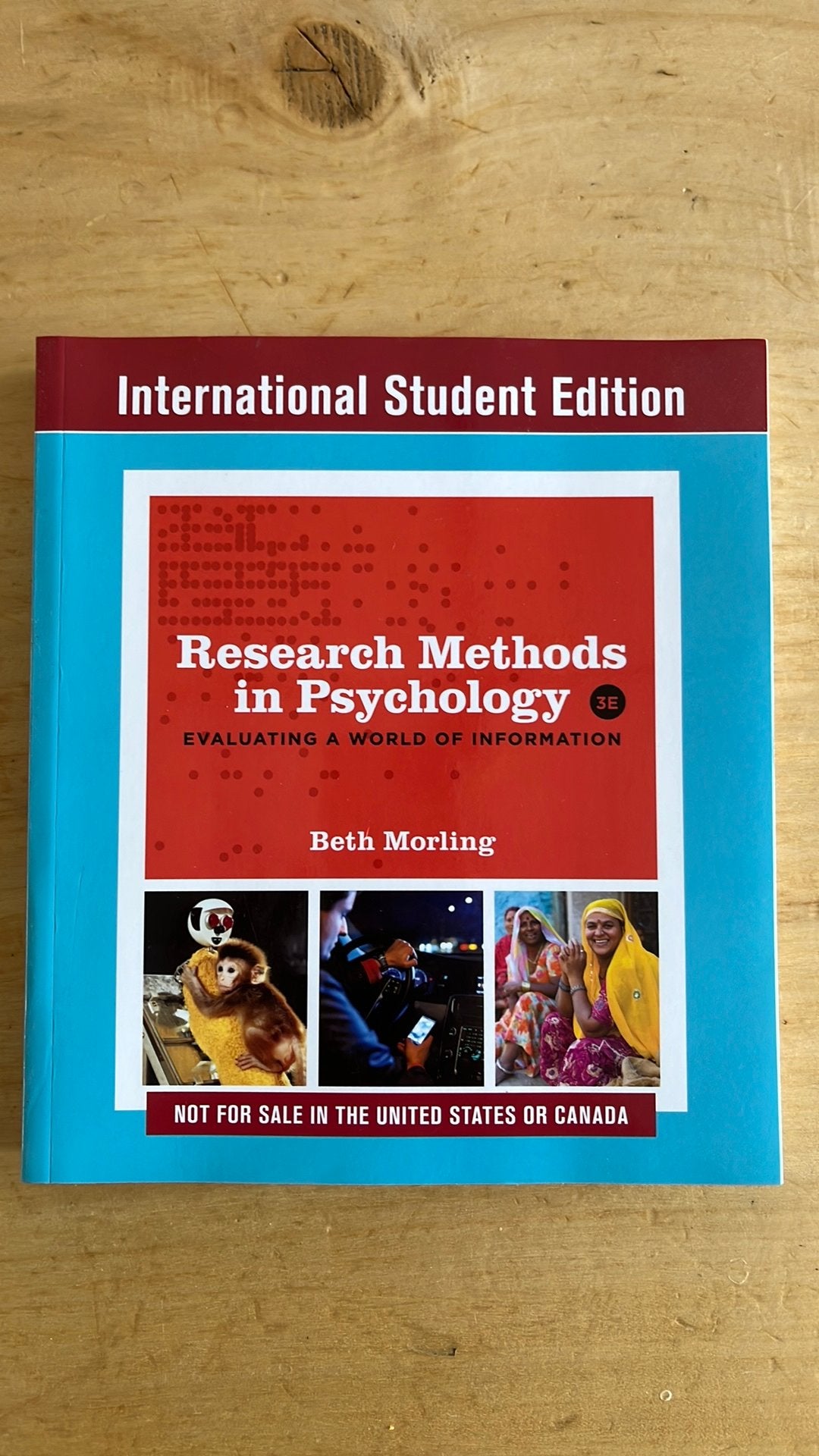 Research Methods in Psychology Beth Morling, Ophalen of Verzenden, Beta, Zo goed als nieuw, WO