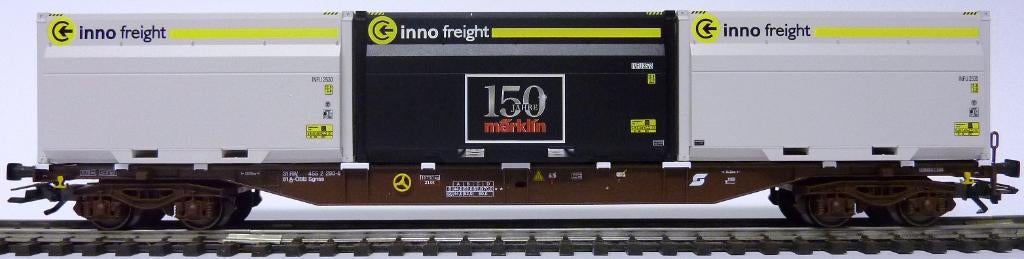 Märklin 47080 Containerdraagwagen INNOFREIGHT ÖBB, Wisselstroom, Ophalen of Verzenden, Analoog, Märklin