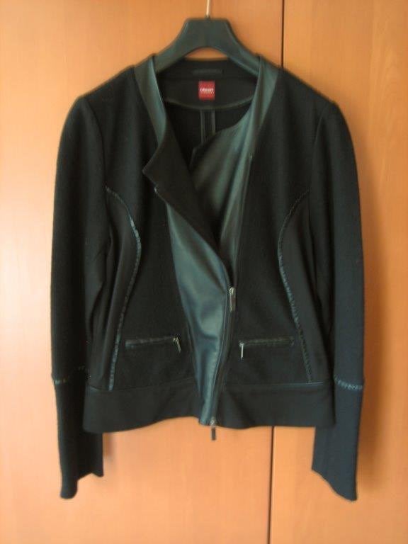 Prachtig speels warm zwart jasje van OLSEN D40 snazzeys, Maat 38/40 (M), Olsen, Zwart, Ophalen of Verzenden