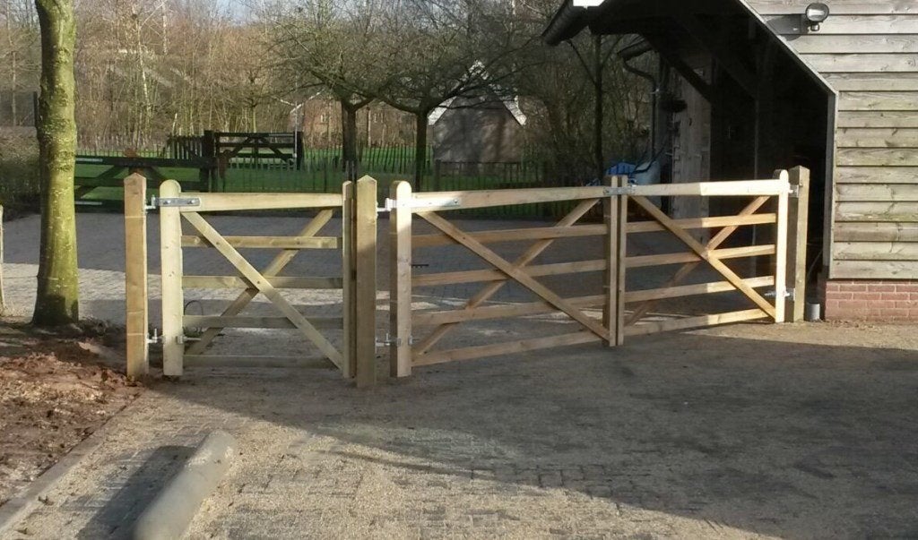 33. Houten poort | landhekken | weidepoorten, Ophalen of Verzenden, Nieuw, Hout, Tuinhek